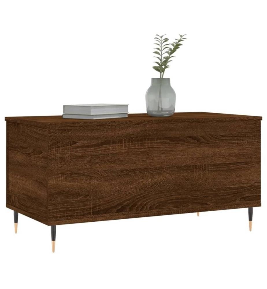 Couchtisch Braun Eichen-Optik 90x44,5x45 cm Holzwerkstoff