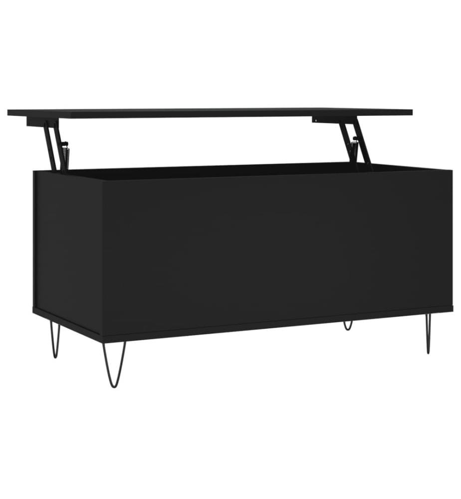 Couchtisch Schwarz 90x44,5x45 cm Holzwerkstoff