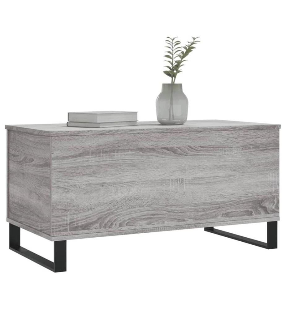 Couchtisch Grau Sonoma 90x44,5x45 cm Holzwerkstoff