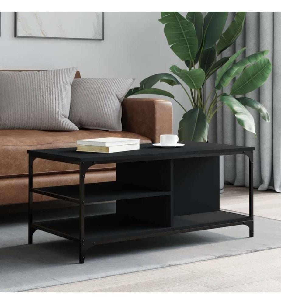 Couchtisch Schwarz 100x50x45 cm Holzwerkstoff