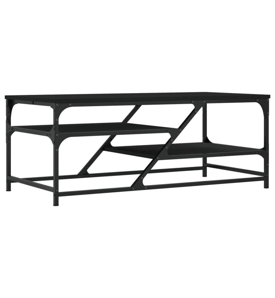 Couchtisch Schwarz 100x49x40 cm Holzwerkstoff