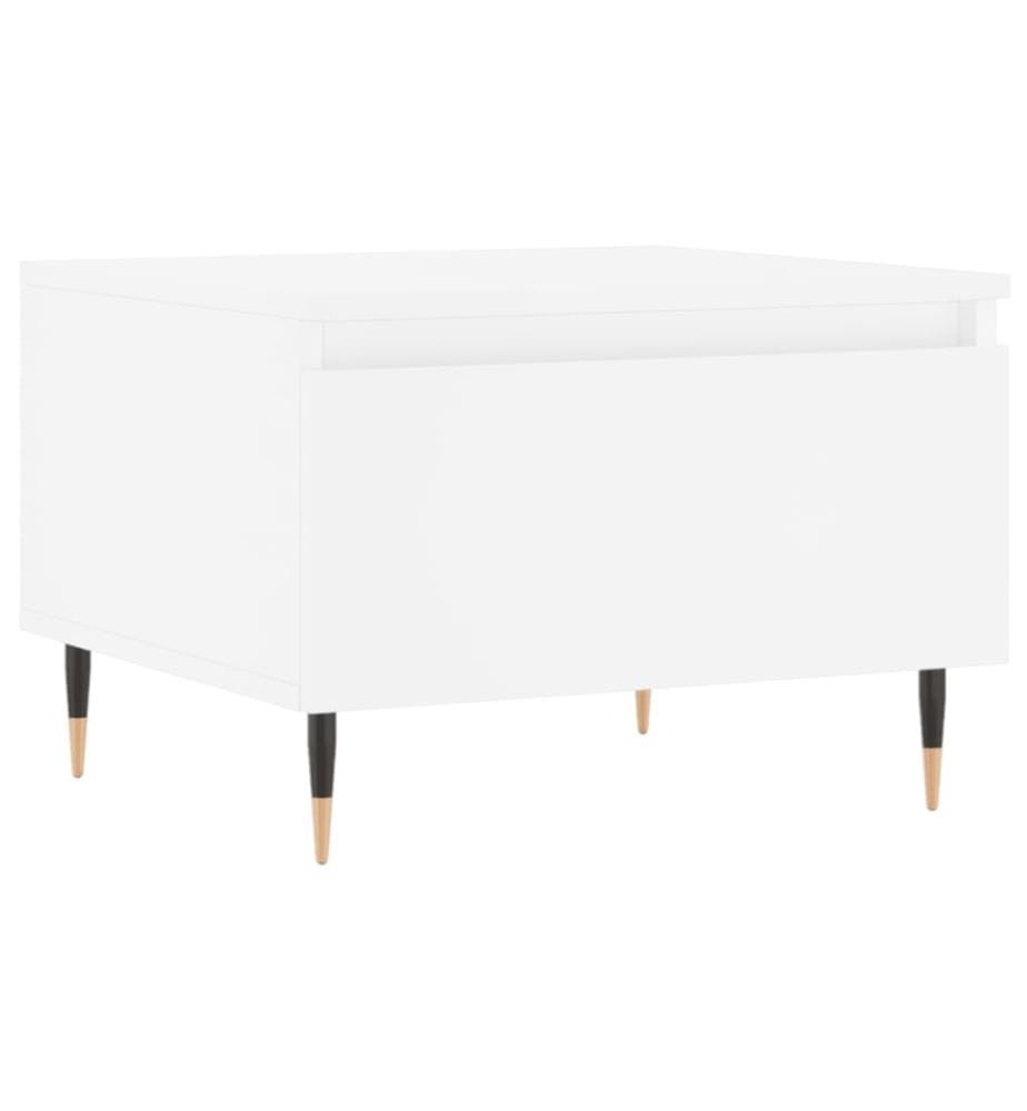 Couchtisch Weiss 50x46x35 cm Holzwerkstoff