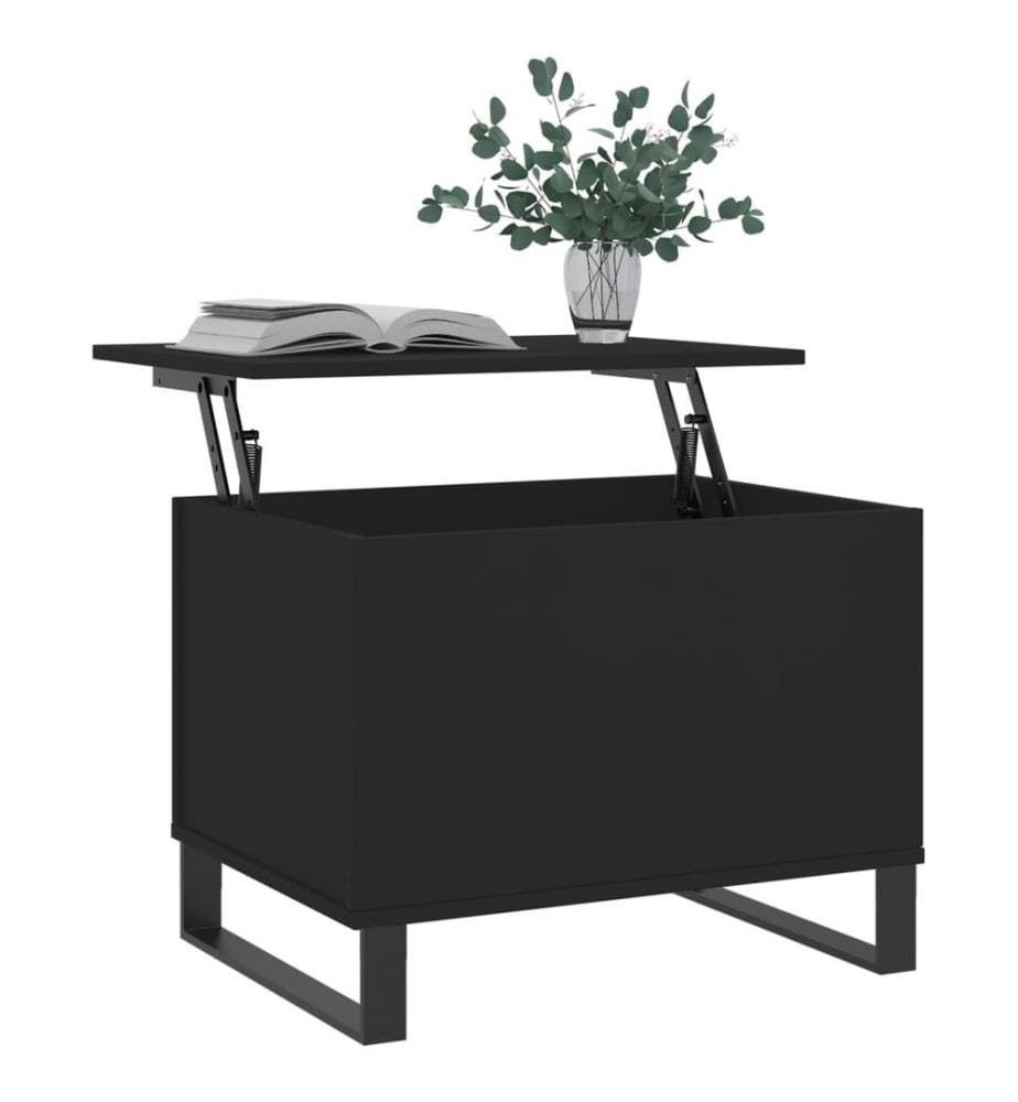 Couchtisch Schwarz 60x44,5x45 cm Holzwerkstoff