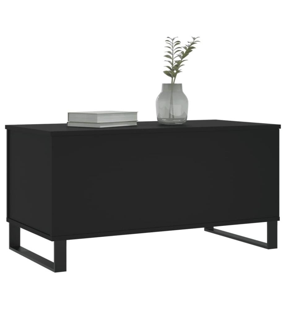Couchtisch Schwarz 90x44,5x45 cm Holzwerkstoff