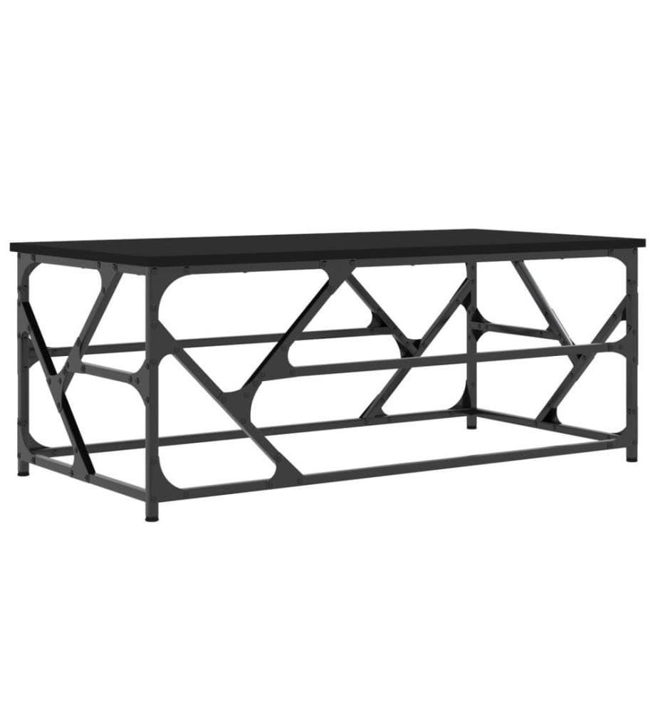 Couchtisch Schwarz 100x50x40 cm Holzwerkstoff