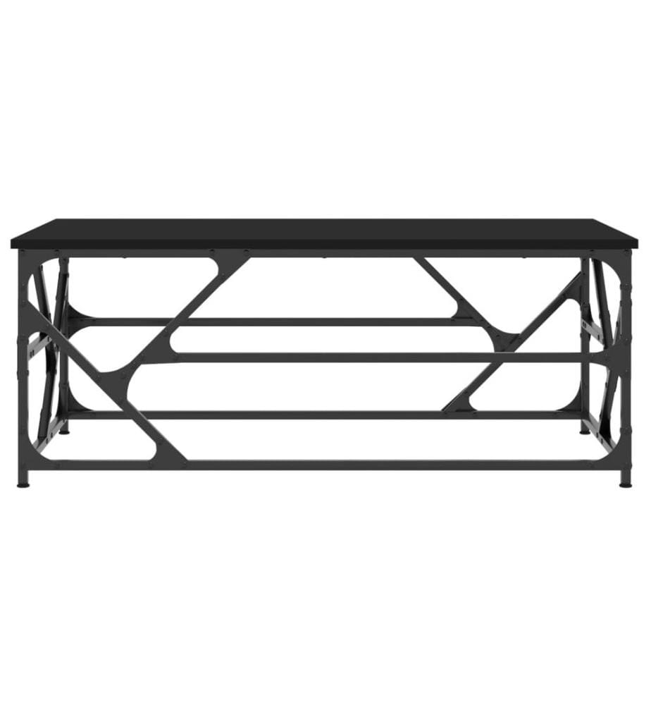 Couchtisch Schwarz 100x50x40 cm Holzwerkstoff