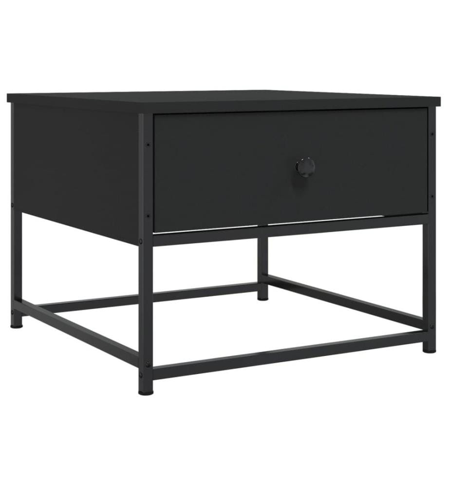 Couchtisch Schwarz 51x51x40 cm Holzwerkstoff