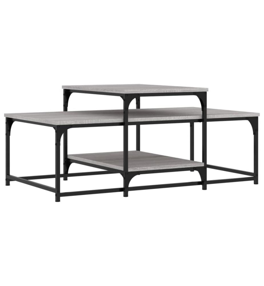 Couchtisch Grau Sonoma 102x60x45 cm Holzwerkstoff