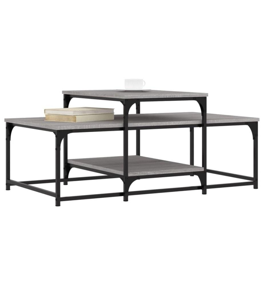 Couchtisch Grau Sonoma 102x60x45 cm Holzwerkstoff