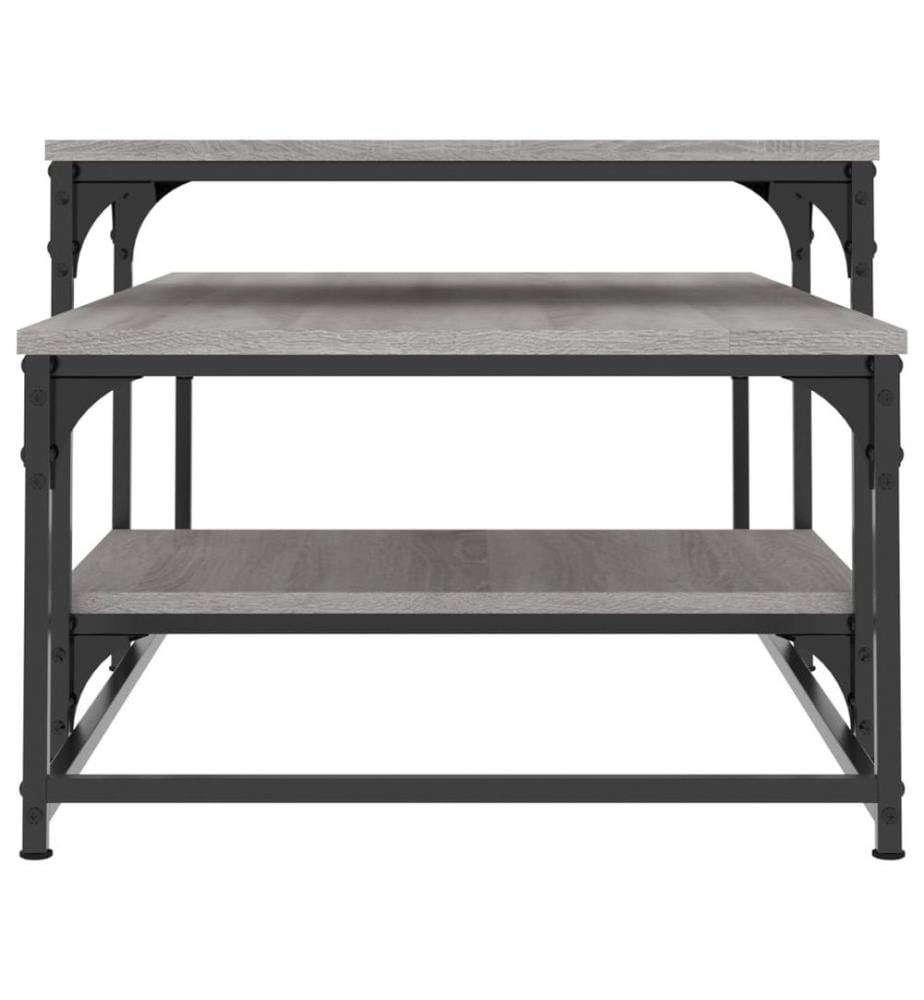 Couchtisch Grau Sonoma 102x60x45 cm Holzwerkstoff
