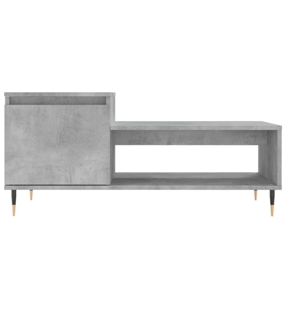 Couchtisch Betongrau 100x50x45 cm Holzwerkstoff