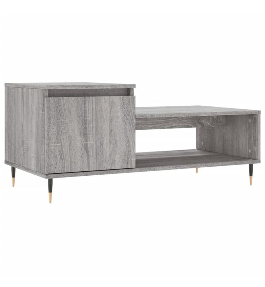Couchtisch Grau Sonoma 100x50x45 cm Holzwerkstoff
