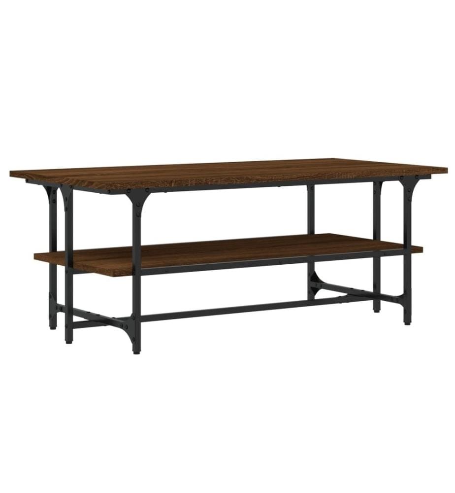 Couchtisch Braun Eichen-Optik 100x50x40 cm Holzwerkstoff