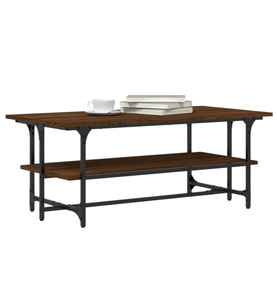 Couchtisch Braun Eichen-Optik 100x50x40 cm Holzwerkstoff