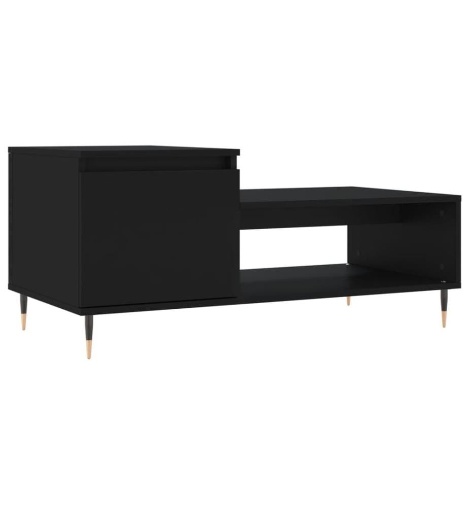 Couchtisch Schwarz 100x50x45 cm Holzwerkstoff