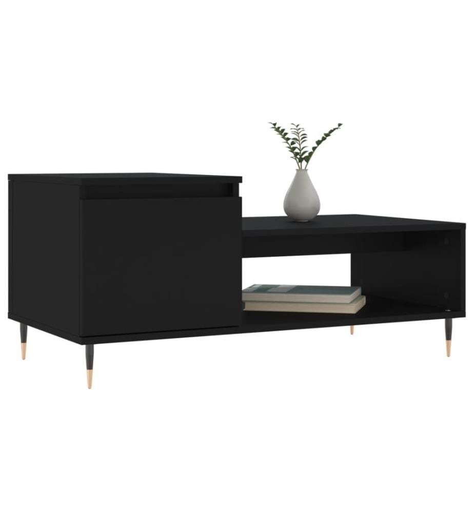 Couchtisch Schwarz 100x50x45 cm Holzwerkstoff