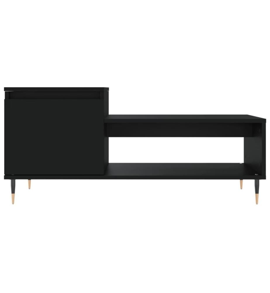 Couchtisch Schwarz 100x50x45 cm Holzwerkstoff