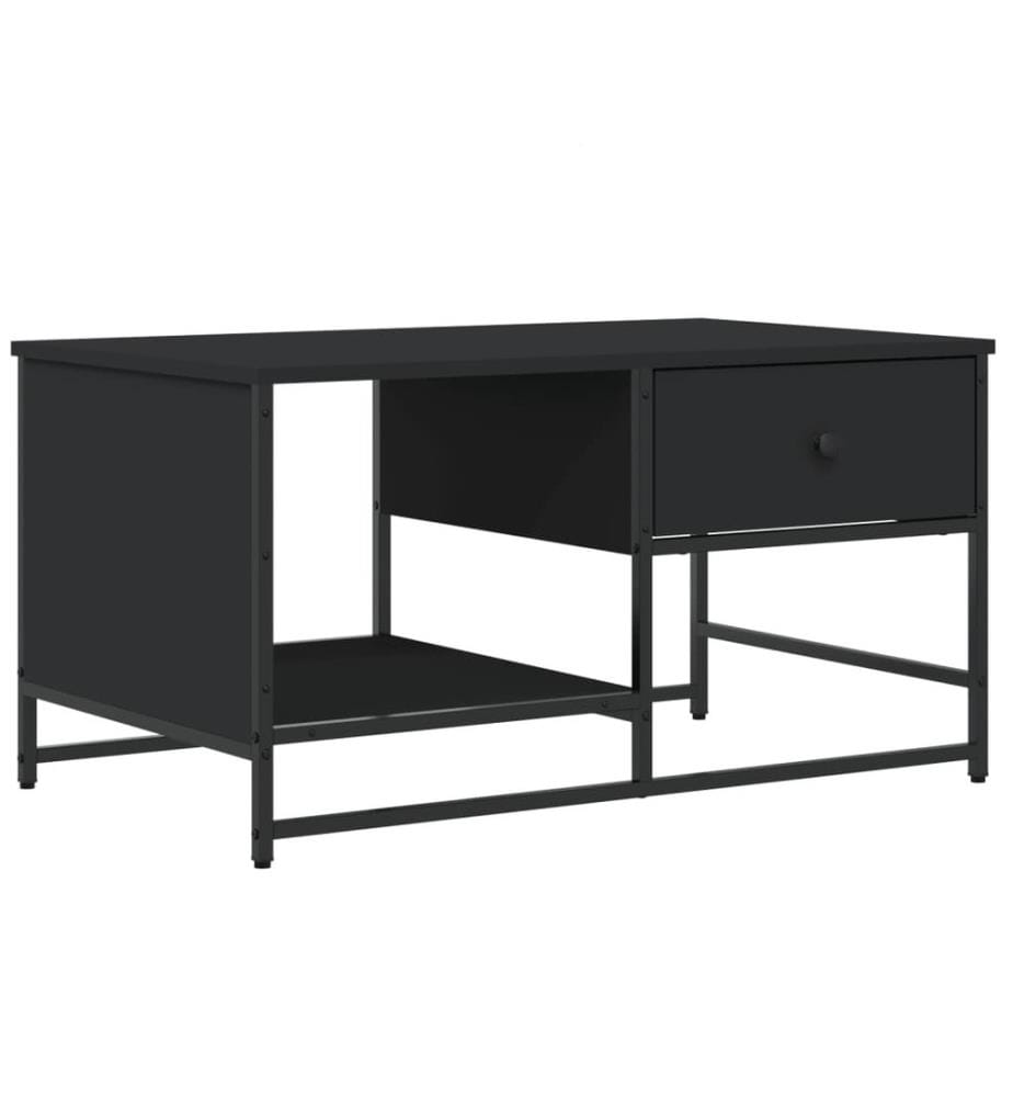 Couchtisch Schwarz 85,5x51x45 cm Holzwerkstoff