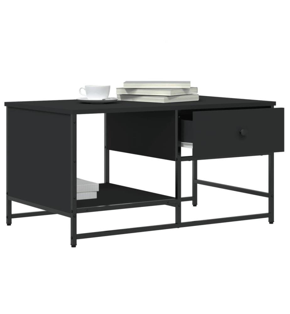 Couchtisch Schwarz 85,5x51x45 cm Holzwerkstoff