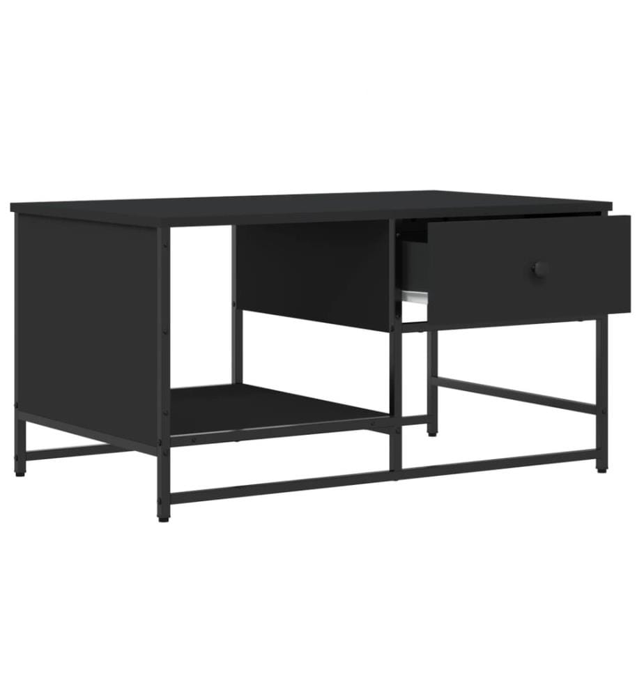 Couchtisch Schwarz 85,5x51x45 cm Holzwerkstoff