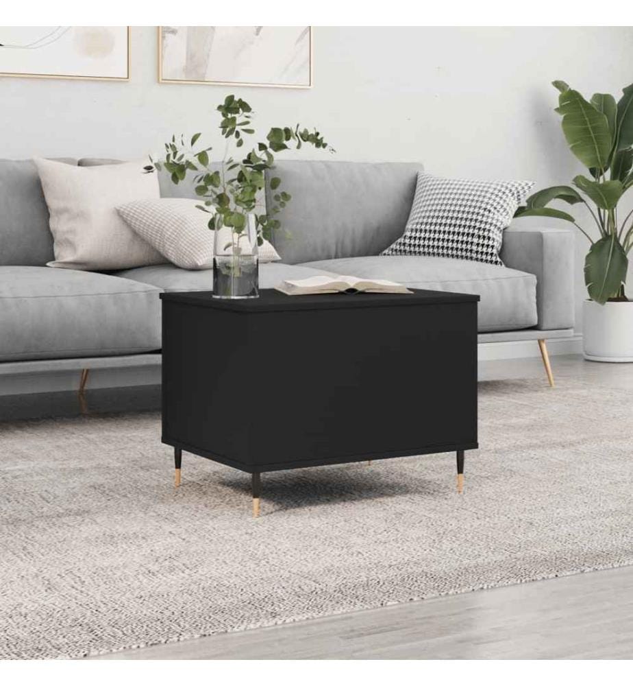 Couchtisch Schwarz 60x44,5x45 cm Holzwerkstoff