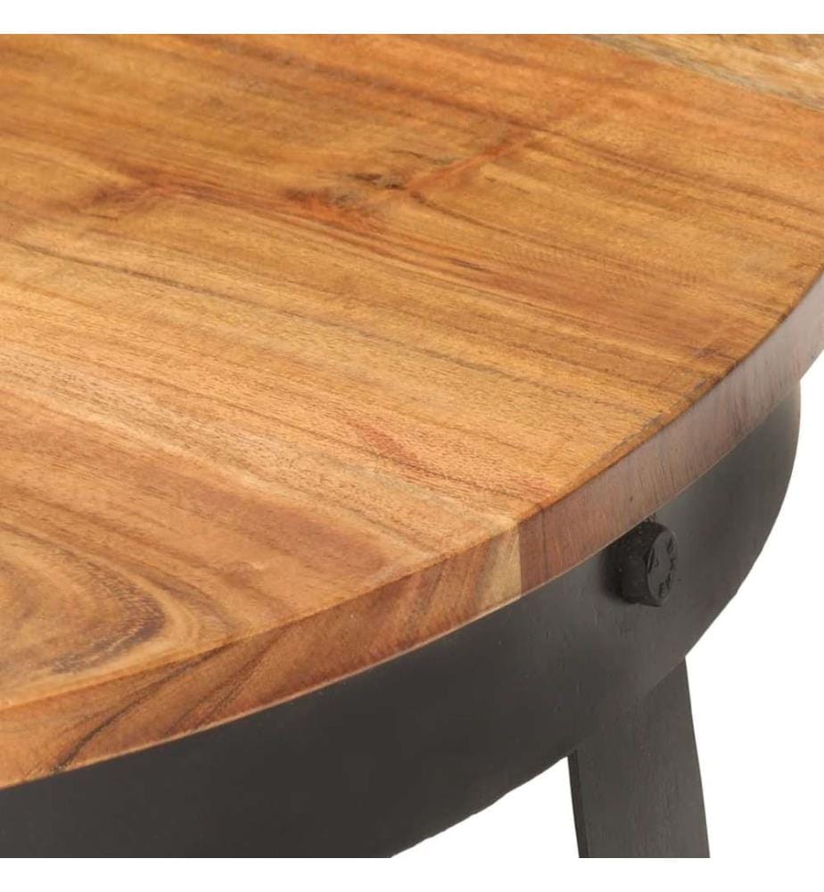 Couchtisch Ø68x43 cm Massivholz Akazie