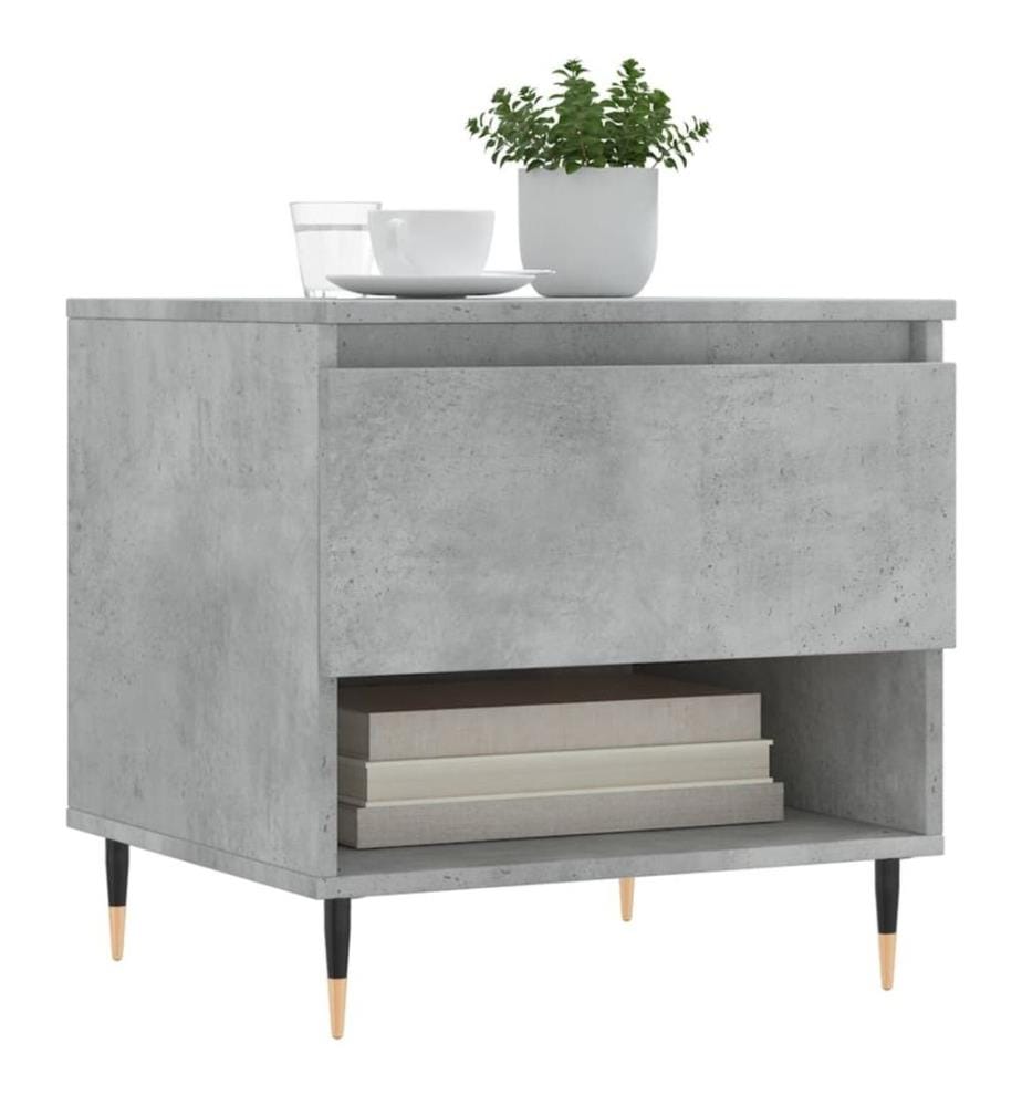 Couchtisch Betongrau 50x46x50 cm Holzwerkstoff