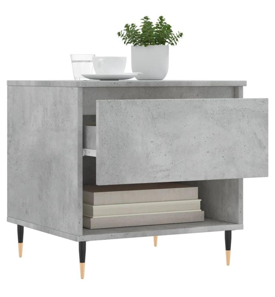 Couchtisch Betongrau 50x46x50 cm Holzwerkstoff