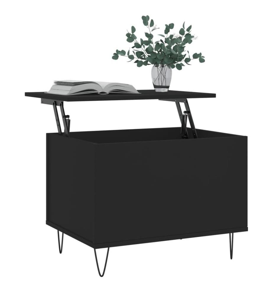 Couchtisch Schwarz 60x44,5x45 cm Holzwerkstoff