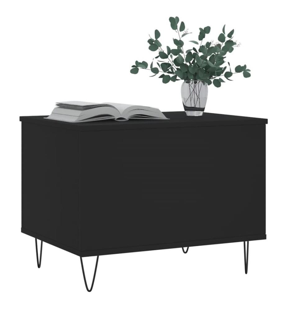 Couchtisch Schwarz 60x44,5x45 cm Holzwerkstoff