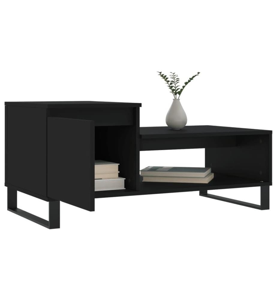 Couchtisch Schwarz 100x50x45 cm Holzwerkstoff