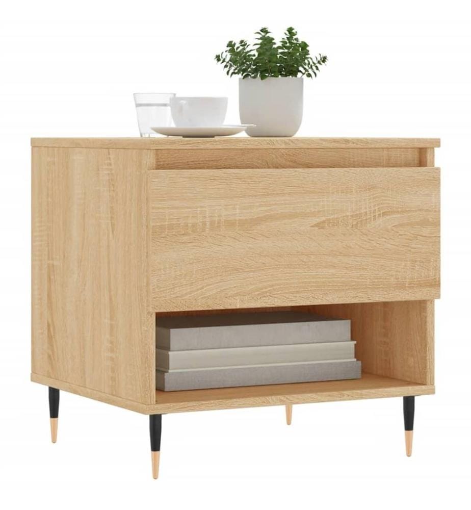 Couchtische 2 Stk. Sonoma-Eiche 50x46x50 cm Holzwerkstoff
