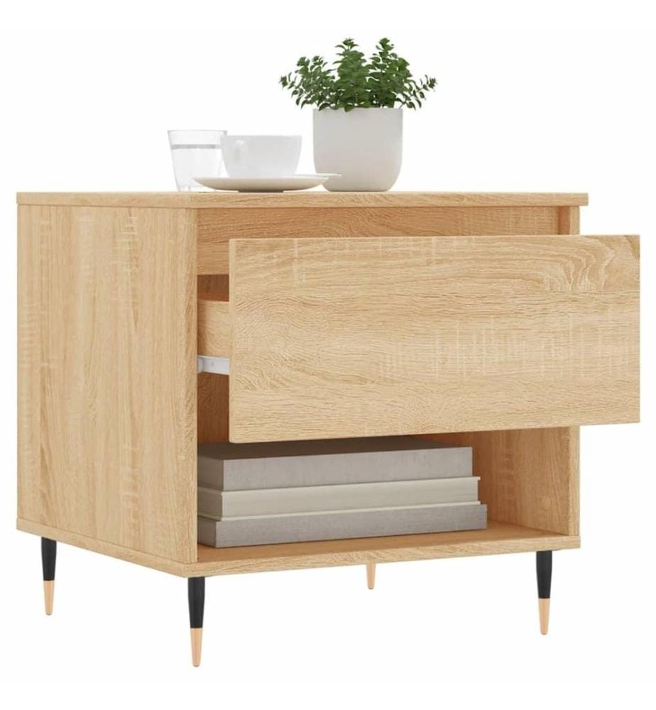 Couchtische 2 Stk. Sonoma-Eiche 50x46x50 cm Holzwerkstoff