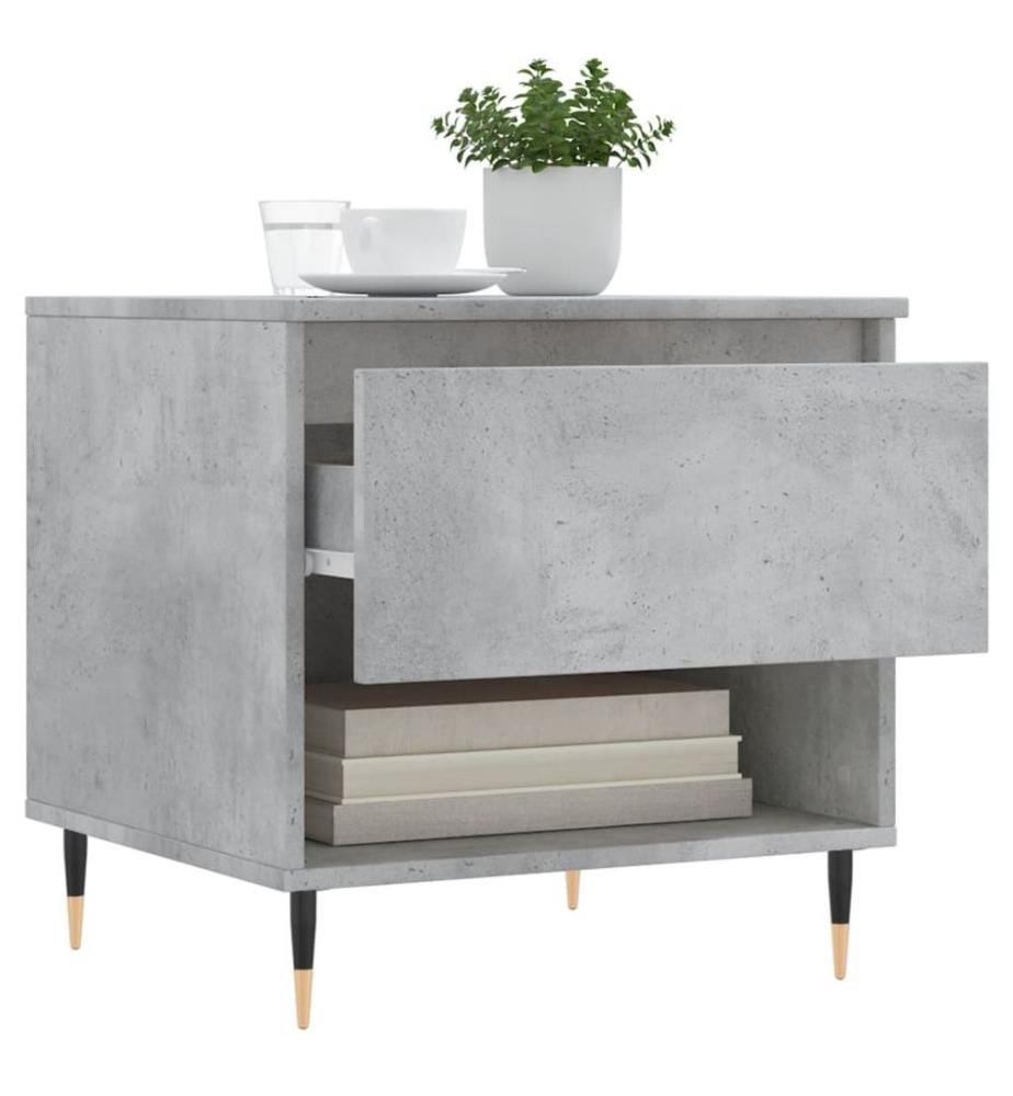Couchtische 2 Stk. Betongrau 50x46x50 cm Holzwerkstoff