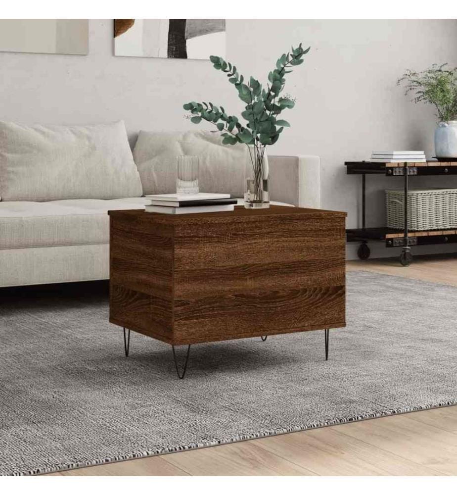 Couchtisch Braun Eichen-Optik 60x44,5x45 cm Holzwerkstoff