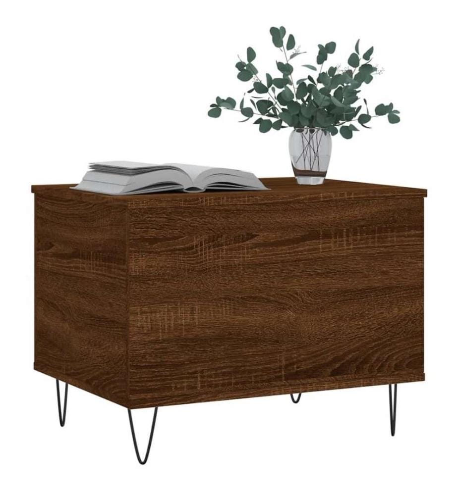 Couchtisch Braun Eichen-Optik 60x44,5x45 cm Holzwerkstoff