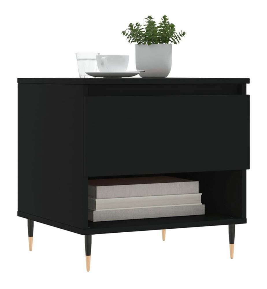 Couchtische 2 Stk. Schwarz 50x46x50 cm Holzwerkstoff