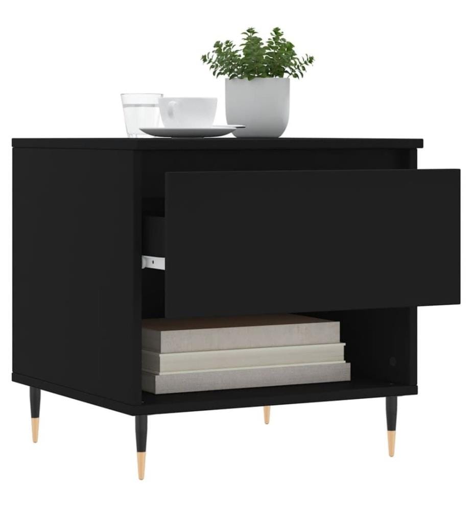 Couchtische 2 Stk. Schwarz 50x46x50 cm Holzwerkstoff