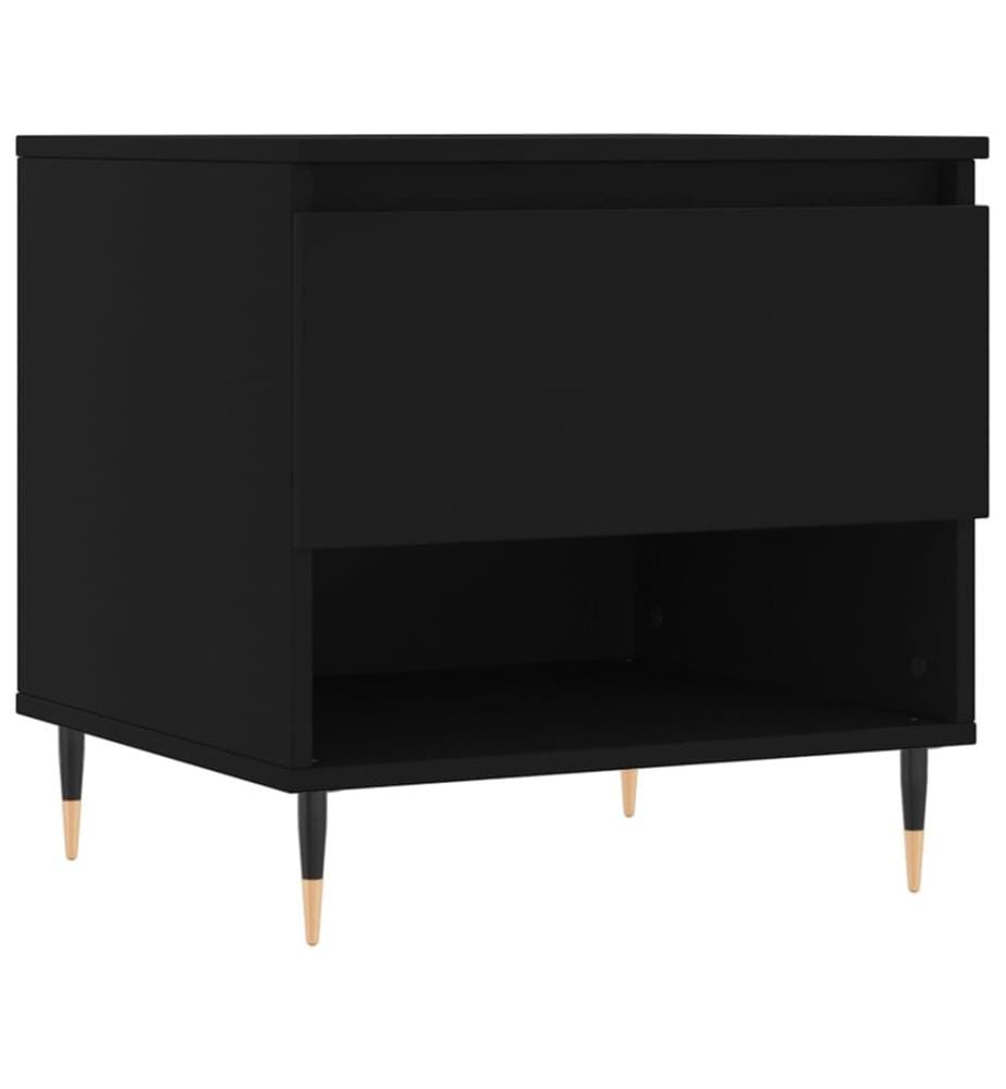 Couchtische 2 Stk. Schwarz 50x46x50 cm Holzwerkstoff