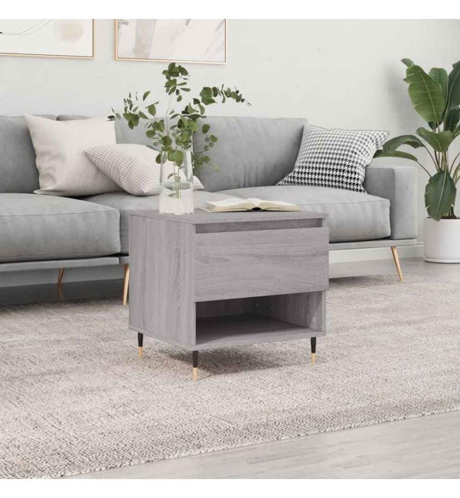 Couchtisch Grau Sonoma 50x46x50 cm Holzwerkstoff
