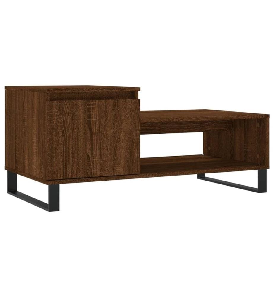 Couchtisch Braun Eichen-Optik 100x50x45 cm Holzwerkstoff