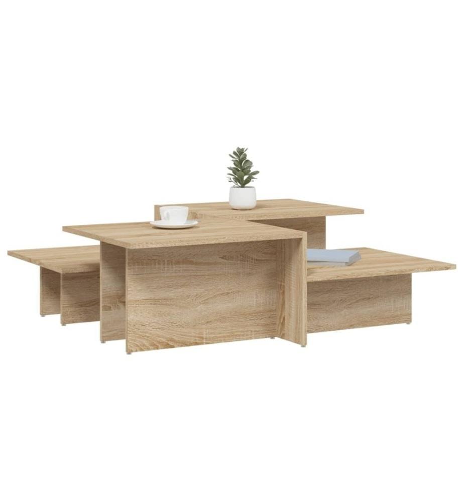 Couchtische 2 Stk. Sonoma-Eiche Holzwerkstoff
