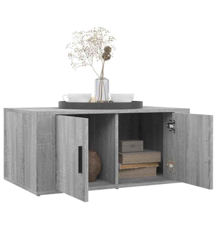 Couchtisch Grau Sonoma 80x50x36 cm Holzwerkstoff