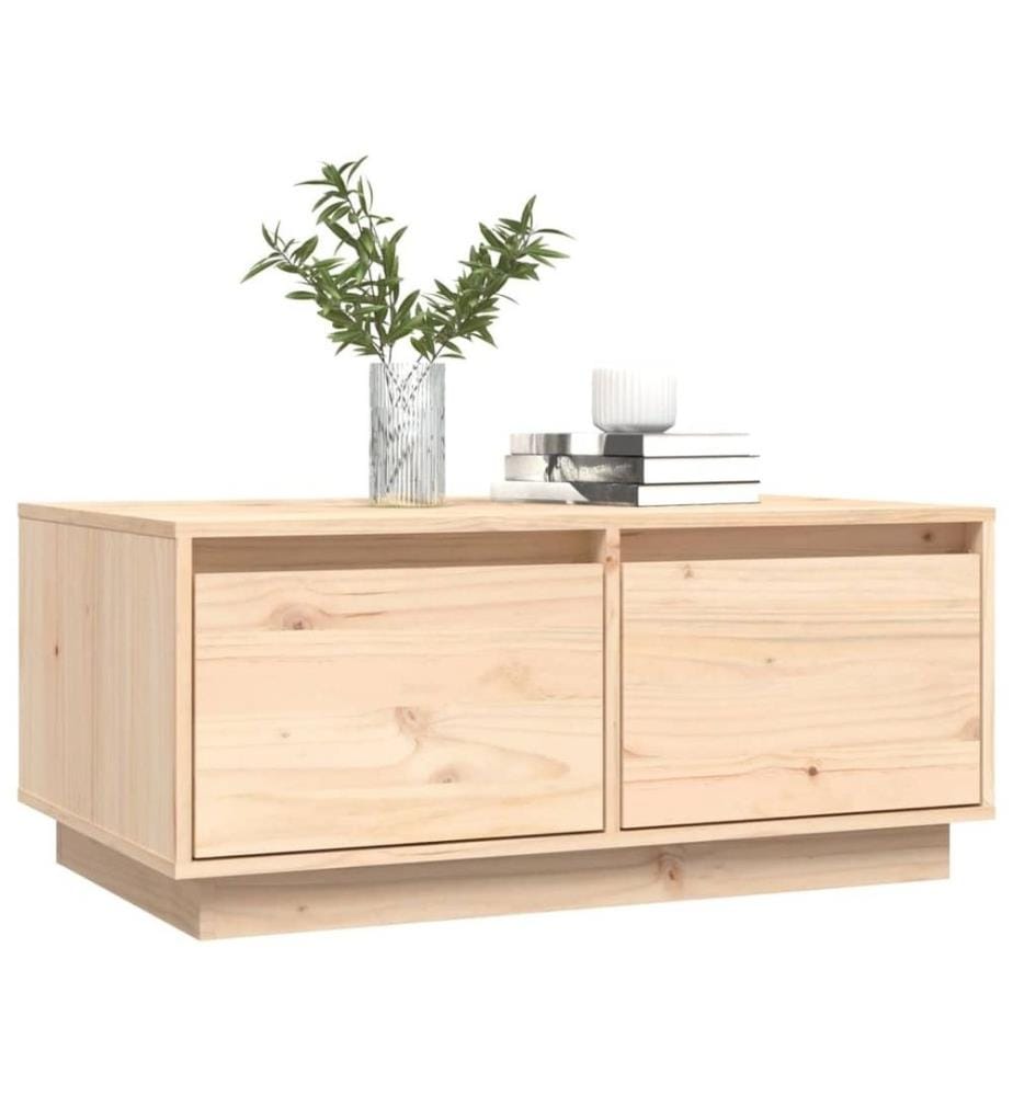 Couchtisch 80x50x35 cm Massivholz Kiefer
