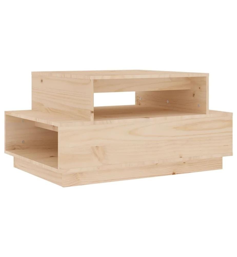 Couchtisch 80x55x40,5 cm Massivholz Kiefer