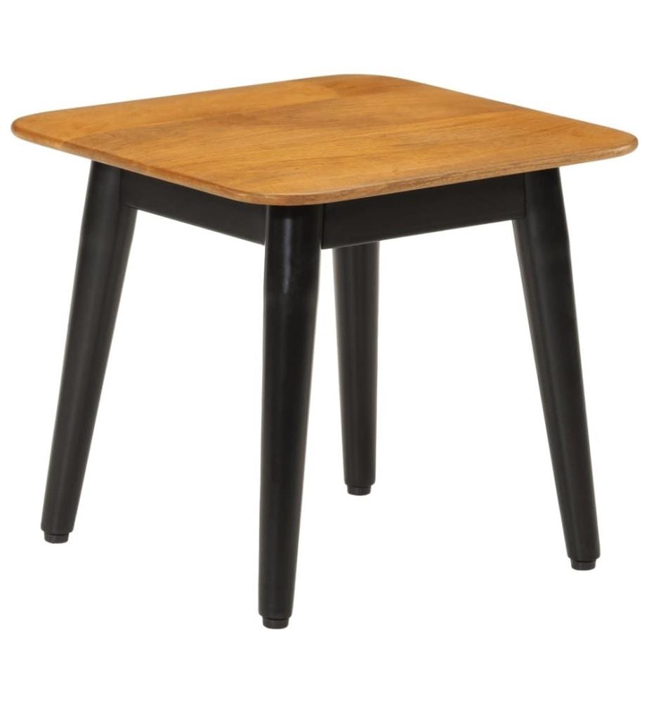 Couchtisch 45x45x40 cm Massivholz Mango und Eisen