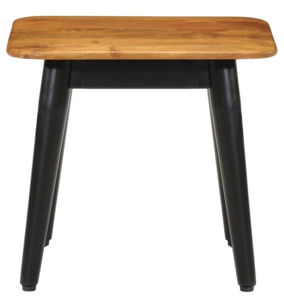 Couchtisch 45x45x40 cm Massivholz Mango und Eisen