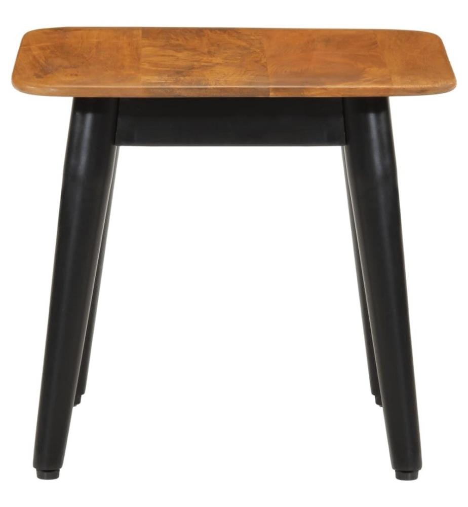 Couchtisch 45x45x40 cm Massivholz Mango und Eisen