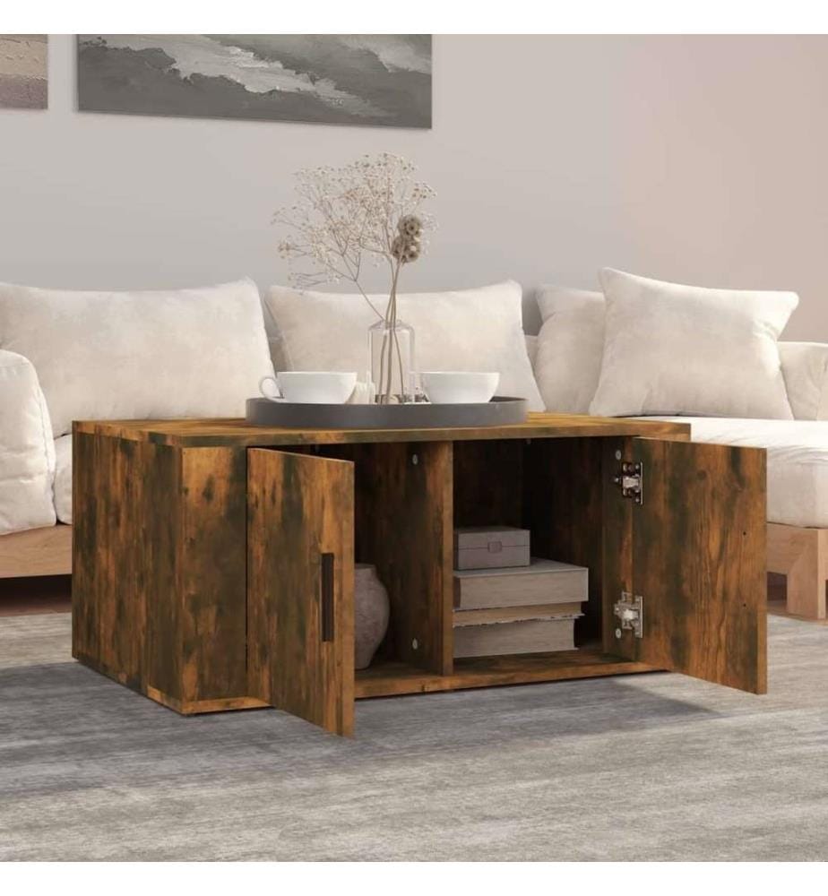 Couchtisch Räuchereiche 80x50x36 cm Holzwerkstoff