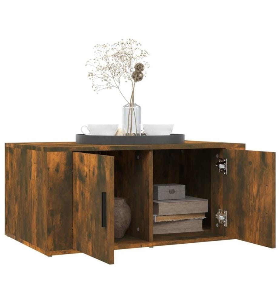 Couchtisch Räuchereiche 80x50x36 cm Holzwerkstoff